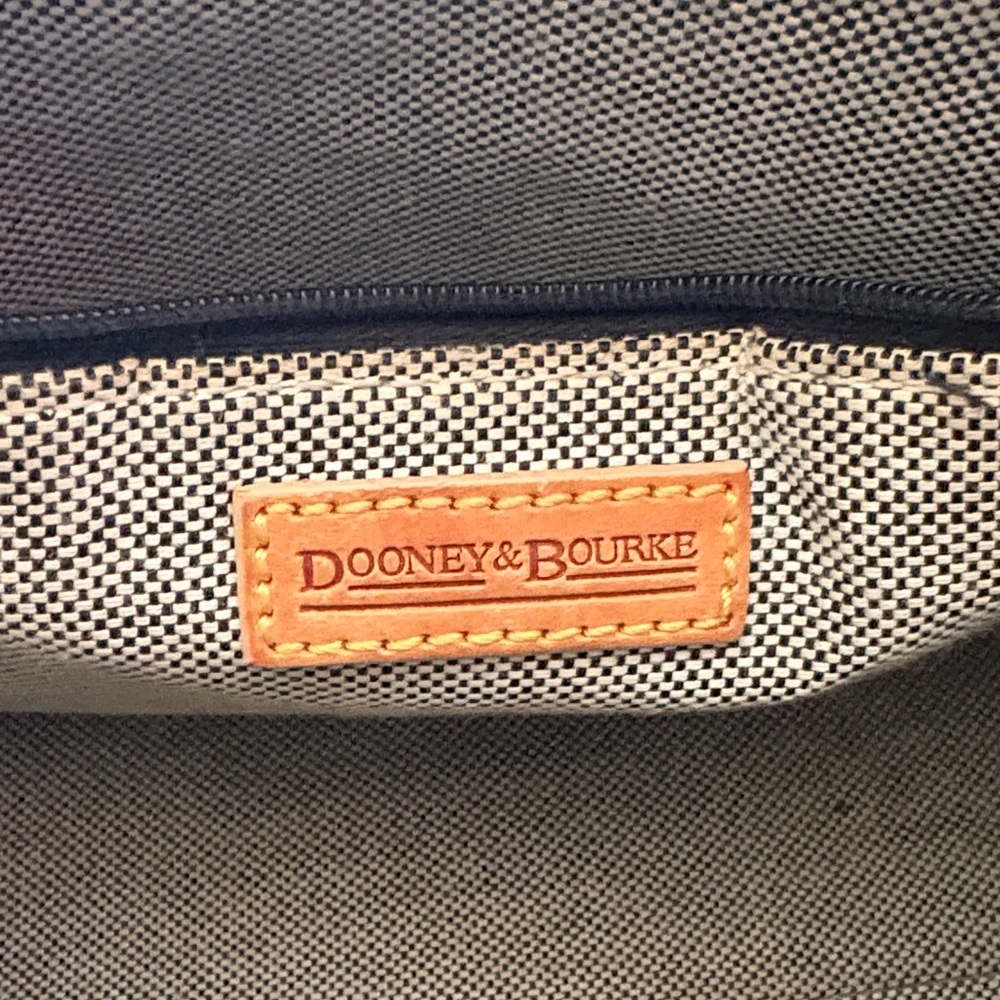 Dooney & Bourke Black and Tan Satchel - Picture 6 of 16